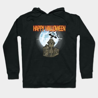 Halloween Spooky Ghost House Hoodie